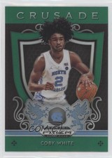 2019-20 Panini Prizm Draft Picks Crusade Green Prizm Coby White #61 b7z