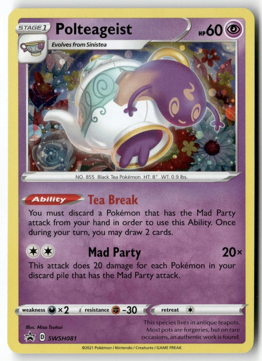 polteageist pokemon card price V (40/S-P) GoldenFishGames Stage 1 Polteageist V SWSH Black Star