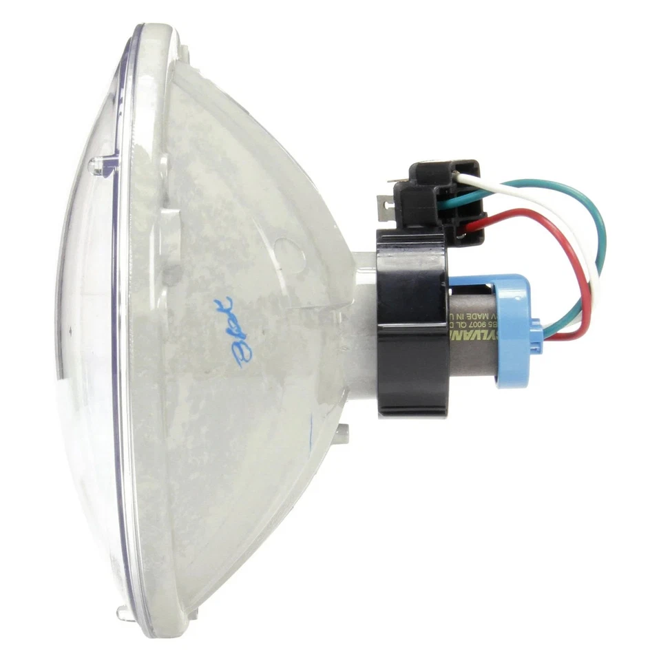 For Mack MR 1981-1997 Truck-Lite 7" Round Chrome Euro Headlight - Image 3 of 4