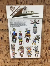 Vintage New Old Stock Southwest Stickers Kachinas Astroline Products B-4