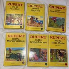 Rupert Beat books Woolworths Little Bear Library X 6