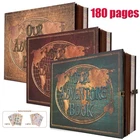 180-Pages Scrapbook Photo Album DIY Photo Book Memory Album Family Travel Album