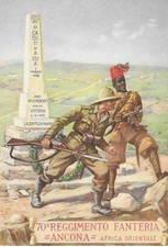 FASCISM 70TH REGG INFANTRY  ANCONA  EAST AFRICA 1935 ILLUSTRATOR THE NUN