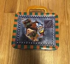 Vintage Nickelodeon Jimmy Neutron Tin Metal Lunch Box RARE Spanish 2002 Mini