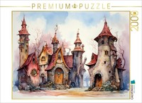 "Calvendo Puzzle A Motif From The Calendar \"Curious Houses\" | 2000 Pieces, Finish"