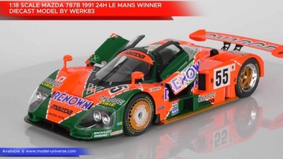 WERK83 - 1:18 Mazda 787B No.55 Winner 24h Le Mans 1991 (Weidler