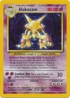 Heavily Played Alakazam - 1/102 - Holo Rare - Unlimited Edition Pokemon Base Set