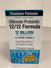 Natural Factors Ultimate Probiotic 12/12 Formula 120 caps - New / Sealed - 2027