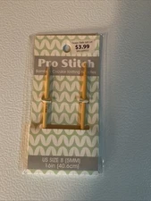 New Pro Stitch Bamboo 16” Circular Knitting Needles US Size 8 (5mm)