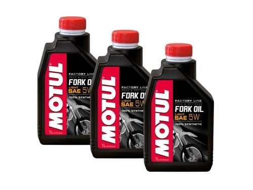 Motul Gabelöl Fork Oil Factory Line Light SAE 5W 3x1Liter Flasche