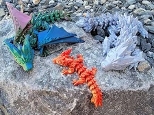 Articulated Wolf Dragon | 3D Printed Dragon Toy | 3D Printed Articulated Toy