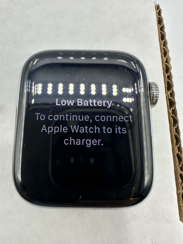 Apple Watch Series 6 GPS/Cel 44 mm acier inoxydable argenté (C) POUR PIÈCES UNIQUEMENT - Photo 2 sur 6