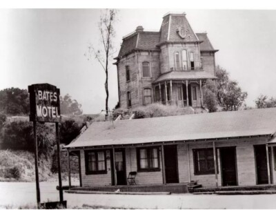 Psycho House Bates Motel schwarz-weiß 4x6 Bild Promi Druck