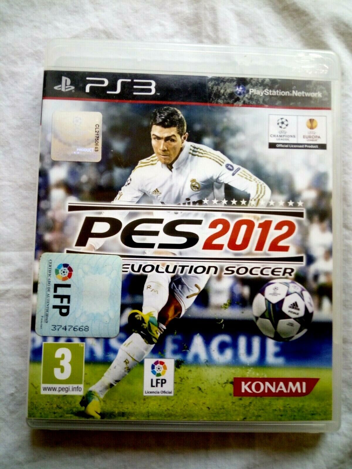 PES 2012 Pro Evolution Soccer Playstation 3 Ps3 Original