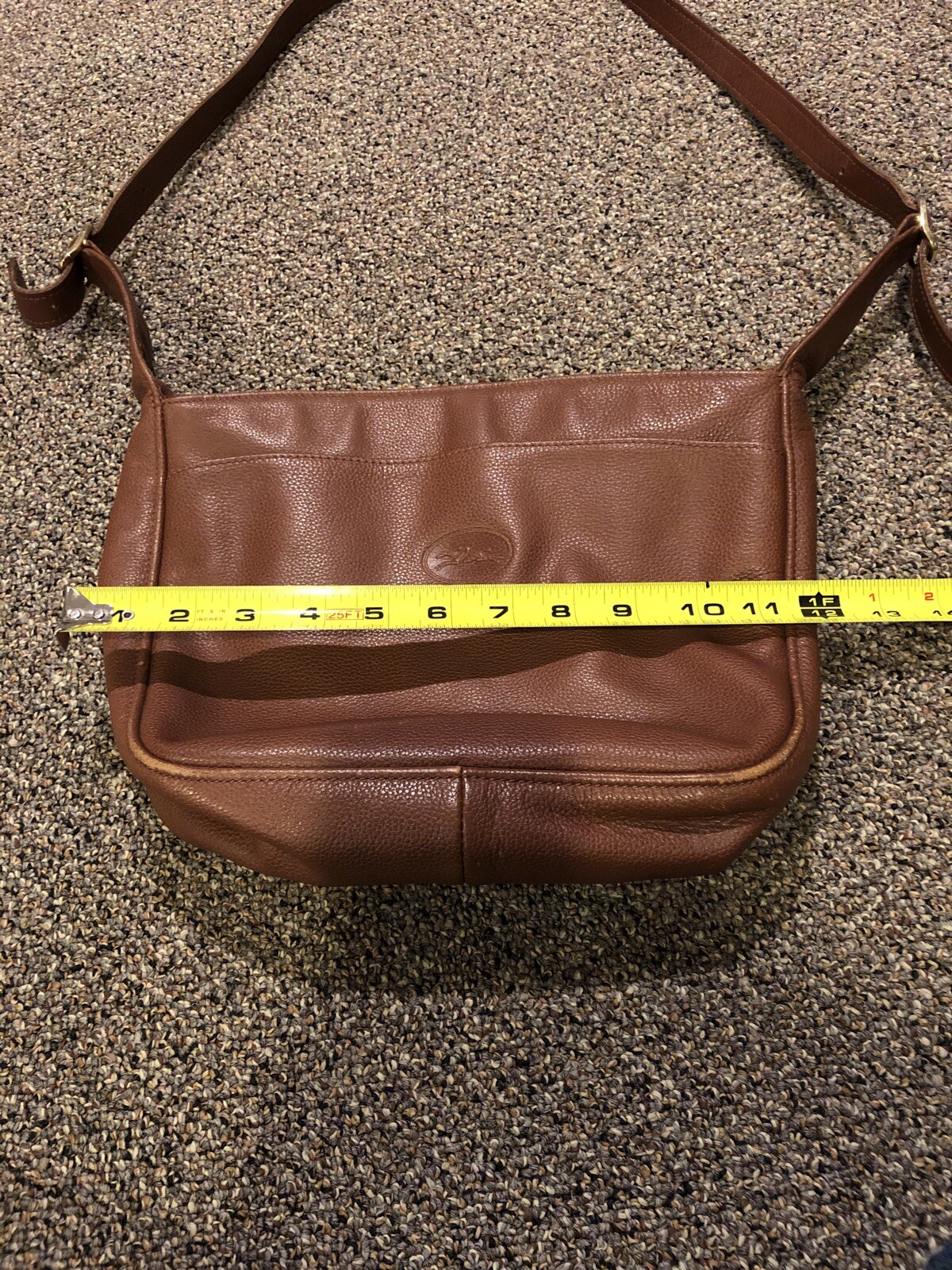 Longchamp Vintage Messenger Bag Shoulder Strap Leathe… Gem