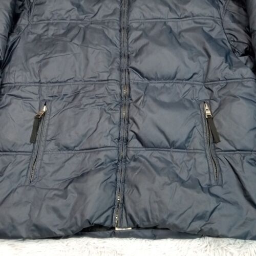 Steve & Barry's Jacket Mens L Blue Double Down Insulated Zip Up Pockets Warm - Picture 4 of 16
