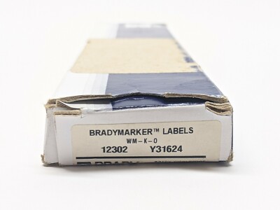 Brady WM-K-O Vinyl Cloth Wire Marker 12302 Y31624 LOT OF 25 Sheets