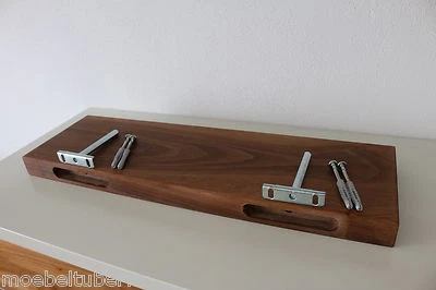 Wandboard Nussbaum Massiv Holz Board Regal Steckboard Regalbrett NEU au. auf Maß - Bild 1 von 4
