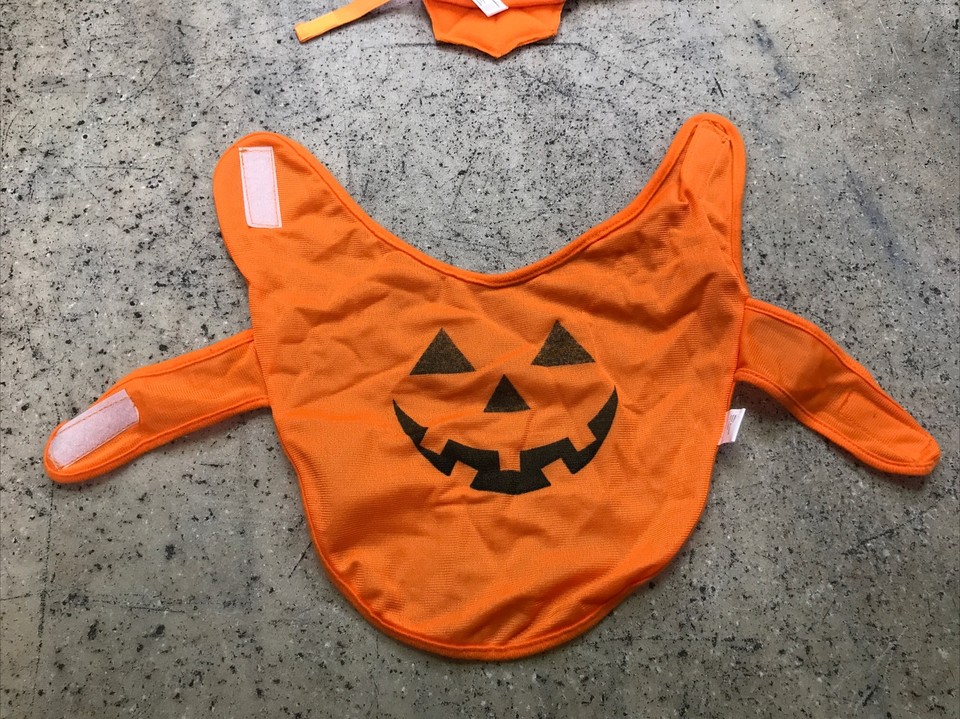 Pumpkin Jack O Lantern Halloween Dog Costume Small 12” Dog Costume