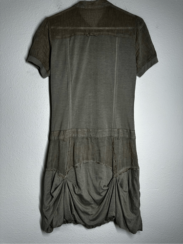 Monoreno Damen Lagenlook böhmisches Kleid vorne geknöpft gefütterter Rock Pakete Gr. M - Bild 4 von 15