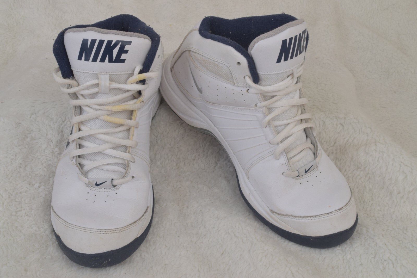 Nike The Overplay VI White / Blue Basketball Shoes St… Gem
