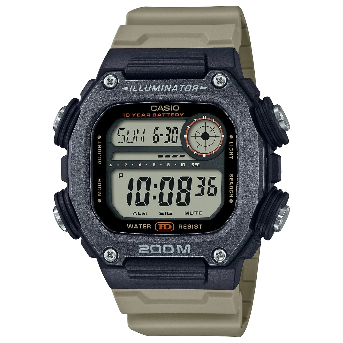 Casio DW291HX 5AV World Time Watch 200 Meter WR 10 Year Battery