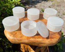 Selenite Charging Jar with Lid , 3 Large Sele...