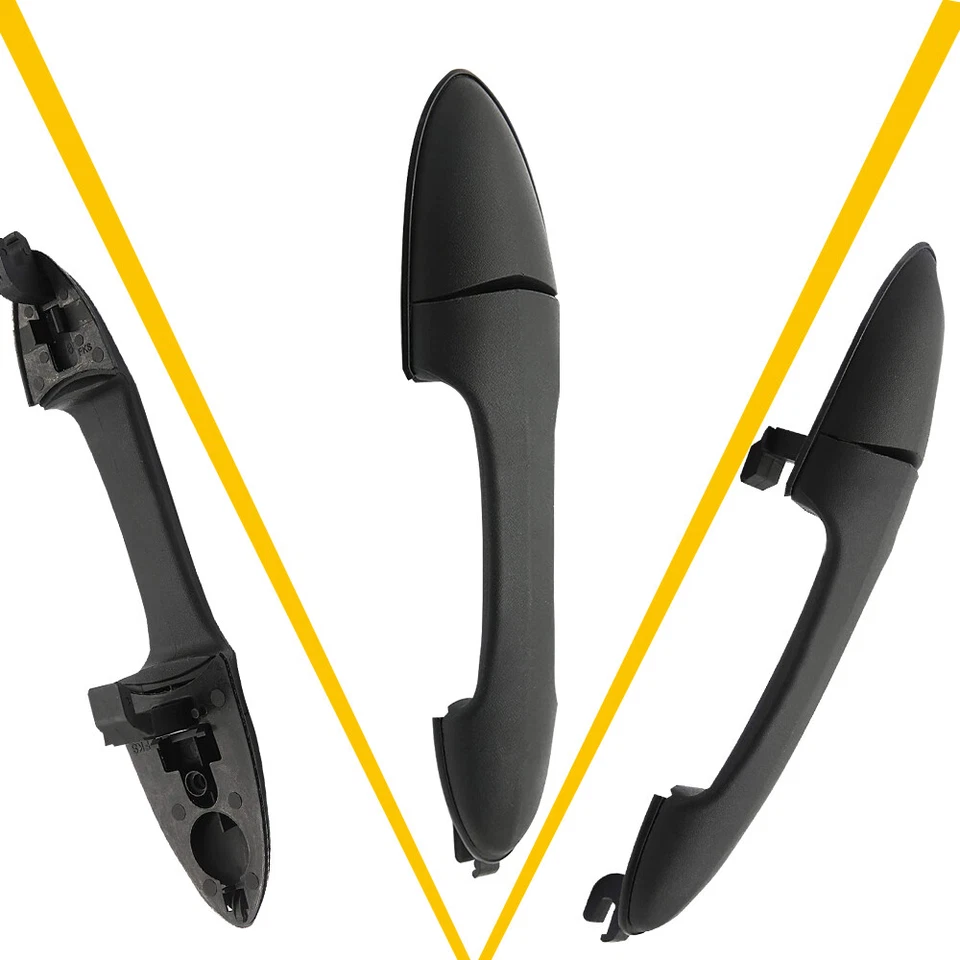 Manija de puerta exterior delantera + trasera negra izquierda derecha lado derecho para Ford Focus 2000-07 Foto 4 de 4