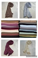 Premium Cotton Jersey 177x66 cm  Hijab Scarf Muslim Headwear