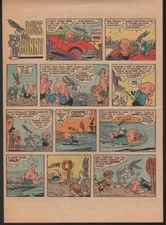 1963 BUGS BUNNY COMIC STRIP WARNER PICTURE ELMER FUDD BEACH COON WATER 20513