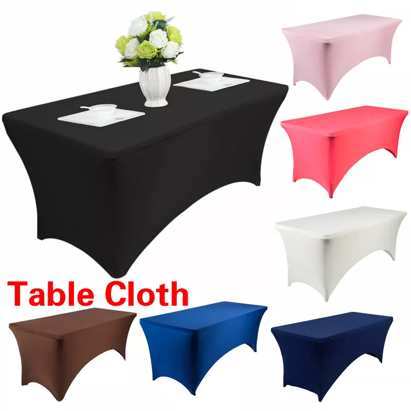 Stretch Spandex Tablecloth Elastic Fitted Table Cover Wedding