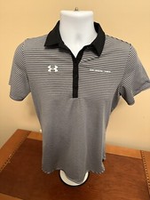 Porsche Logo With Under Armour UA Tech Men's Shirt - Graphite/White Stripe Small