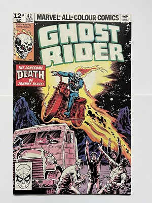 MARVEL COMICS GHOST RIDER Vol 1  # 42 The Lonesome Death of Johnny Blaze 1980
