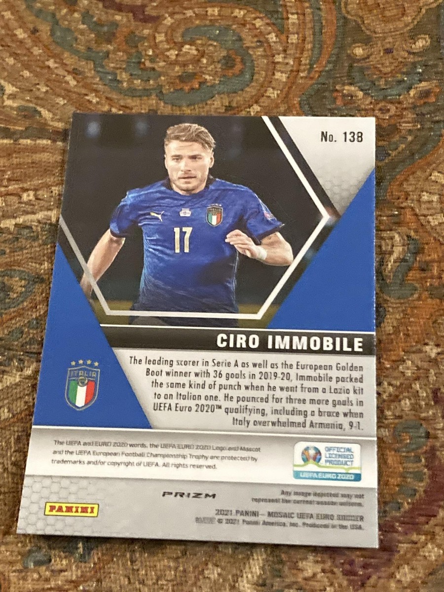 2021 Panini Mosaic UEFA EURO #138 Ciro Immobile Silver UK