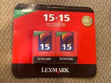 lexmark printer ink 15 color twin pack
