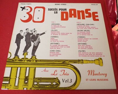 *LP vinyl Album 30 Succès Pour la Danse avec le Trio Monterey et leurs Musiciens