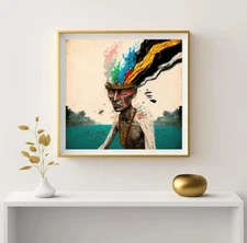 The Colors of Thought | Digital Art Print | Wall Art | AI Generated | AI Art