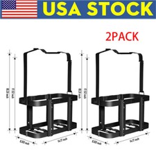 2pcs Jerry Can Holder Mount Gas Rack Fuel Gasoline Military Metal 20l 5.28 Gal