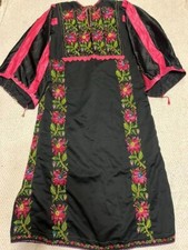 Vintage Handmade Palestinian Embroidery Dress Wedding Palestine Dress Thoub