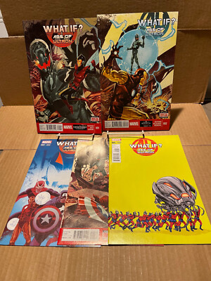 WHAT IF? AGE OF ULTRON #1 #2 #3 #4 #5 FULL SET LOT 2014 MARVEL COMICS