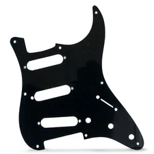 AxLabs Hardware Strat-style 8-Hole Blank Pickguard - Black