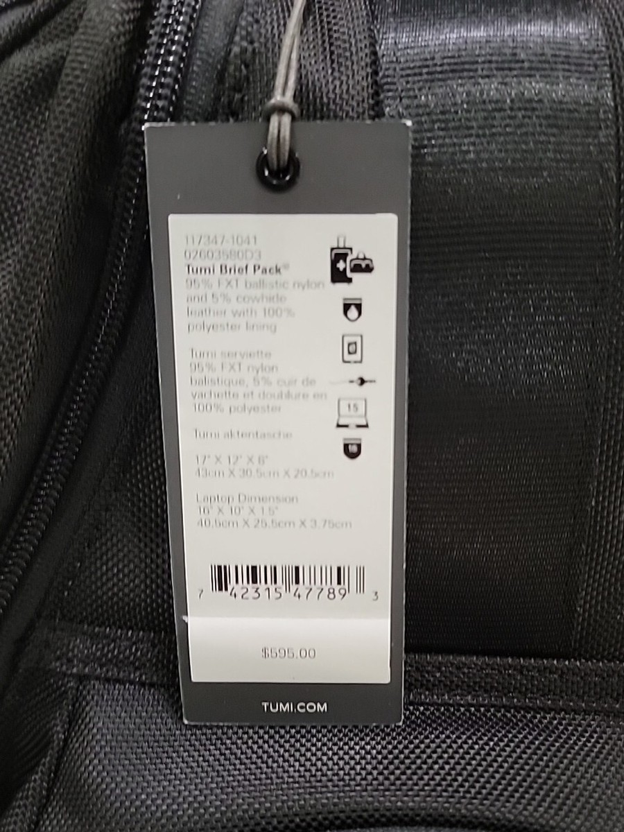 Tumi Alpha 3 Brief Pack backpack NEW WITH TAG 117347-1041 | eBay