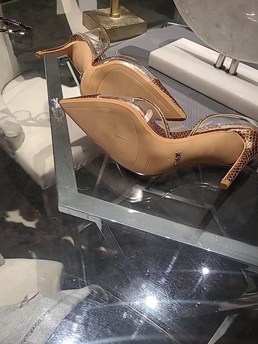 Zara Womens Clear And Gold Stilletos 9 US 40EU NWT - Picture 3 of 10