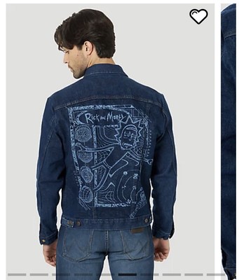 Morty Laser Denim Jean Jacket Collab 