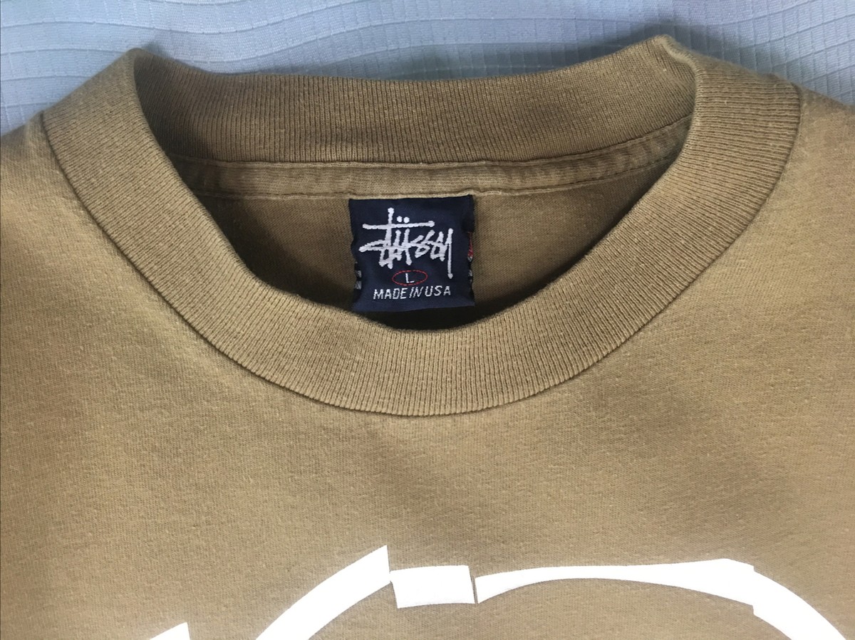 L Vintage STÜSSY Double 'S' Logo SINGLE STITCH Made In USA