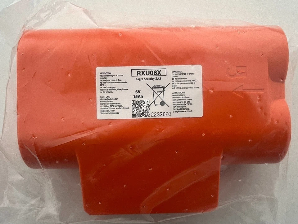 RXU06X - Pila alcalina 6V - 15Ah ORIGINALE antifurto Daitem Logisty Atral