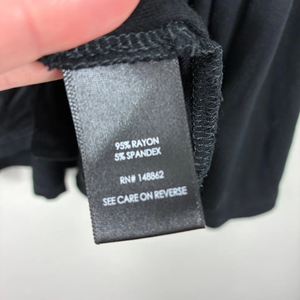 Falda Torrid Mid Súper Suave Botón Frontal Negra Profunda Talla 2X Softcore Boho Foto 4 de 4