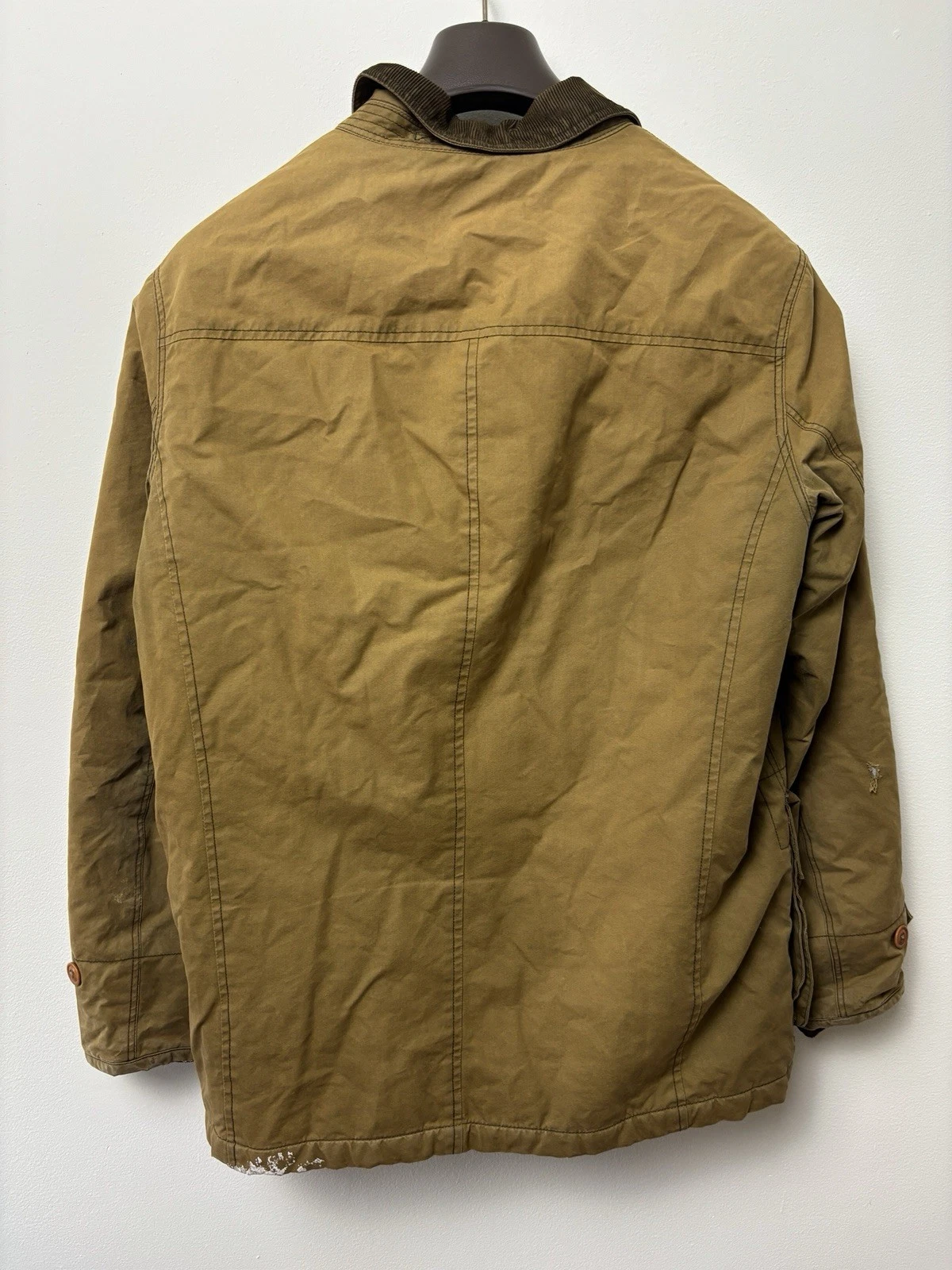 J Crew Jacket Mens M Brown Tan Woodland Military Field Barn Coat Lobster Fireman - product detail image 12