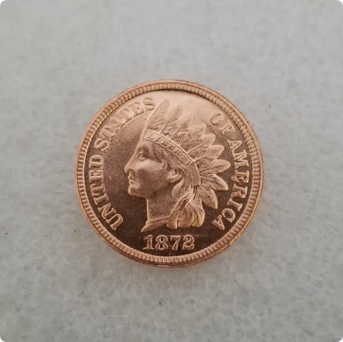 ---1872 Indian Head Penny Extremely Fine--As shown in the figure