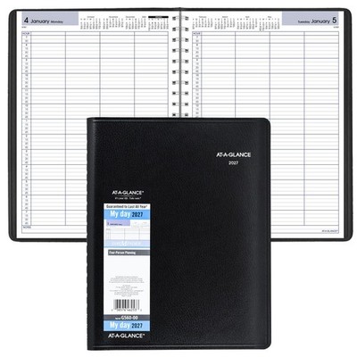 2027 At-A-Glance DayMinder G560-00, 4-Person Daily Appointment Book, 8 x 11''